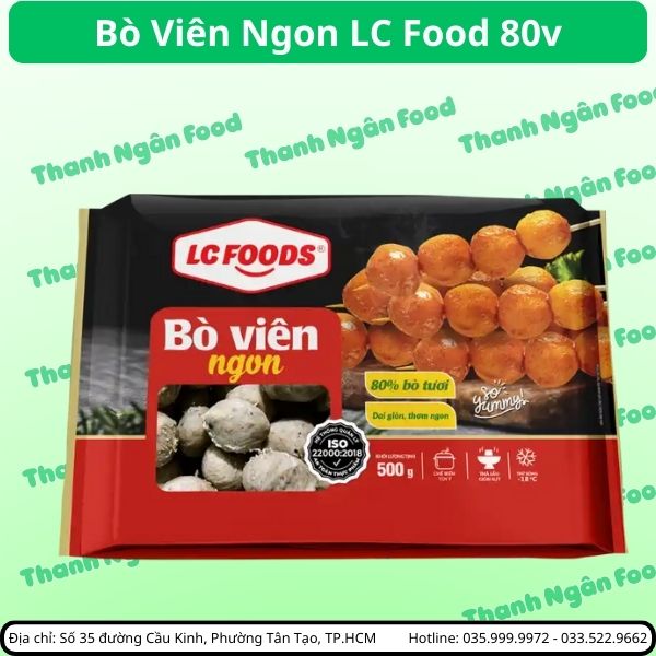 Bò viên ngon LC Food loại 55 viên