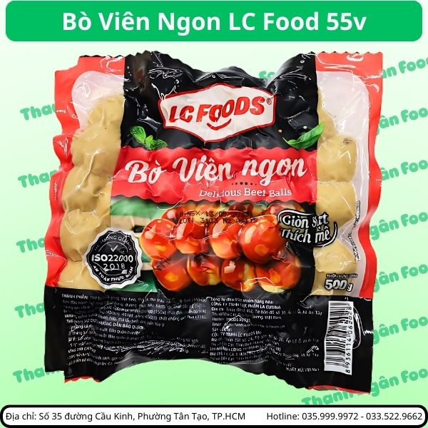 Bò viên ngon LC Food loại 80 viên