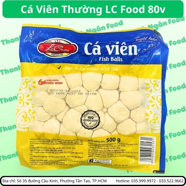 Cá viên ngon LC Food loại 80 viên
